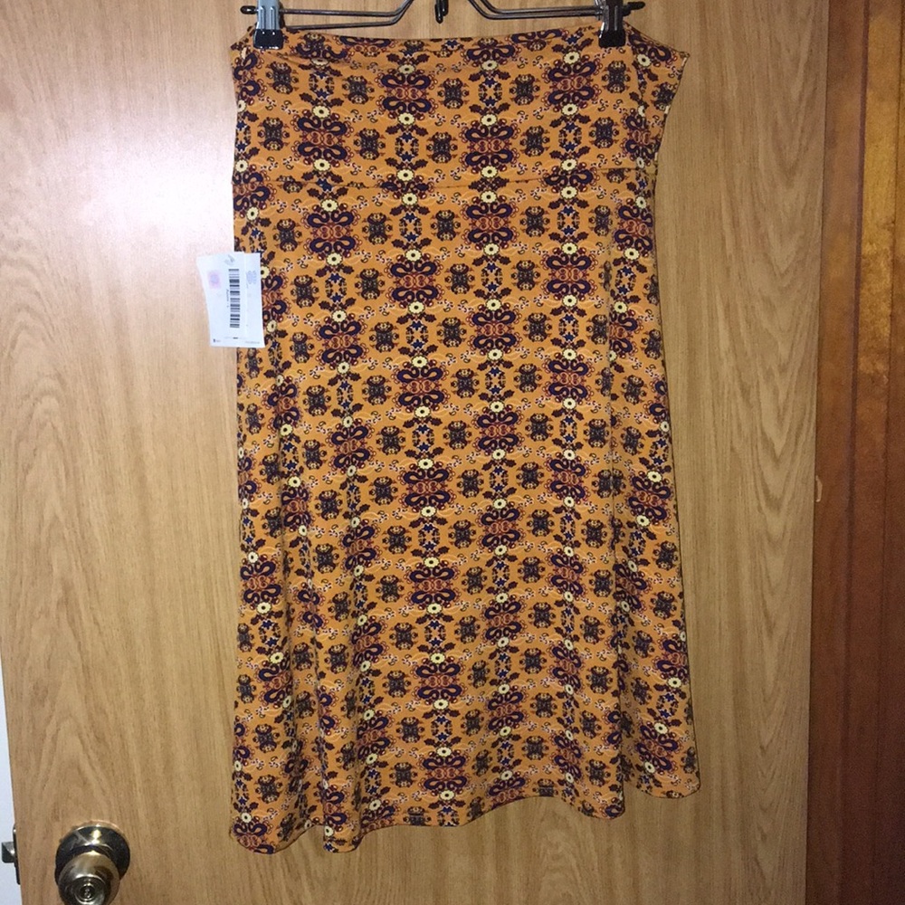 Lularoe Azure large mustard skirt